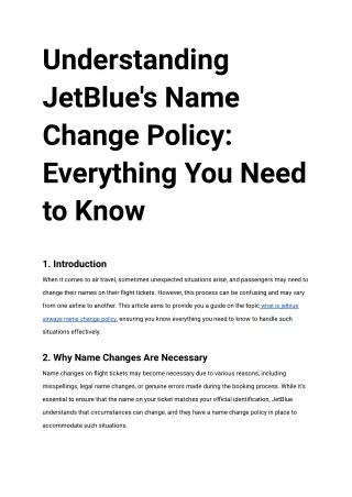 Understanding JetBlue's Name Change Policy_ Everything You Need to Know