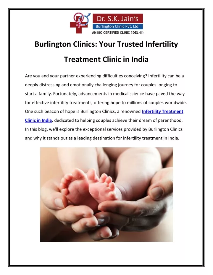 burlington clinics your trusted infertility