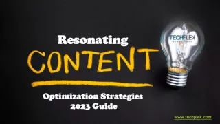 Resonating Content Optimization Strategies | 2023