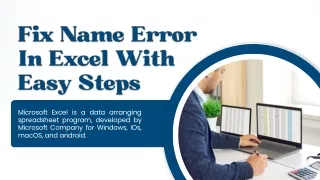 Fix Name Error In Excel With Easy Steps