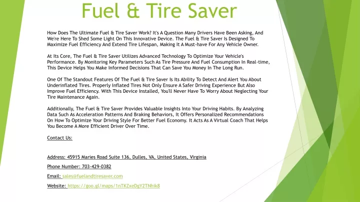 fuel tire saver