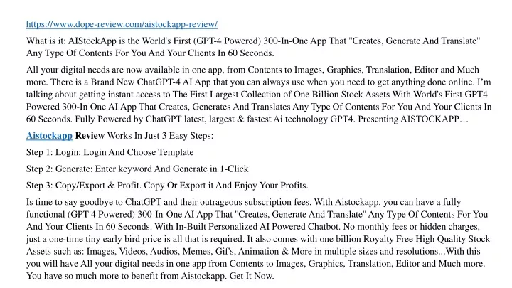 https www dope review com aistockapp review what
