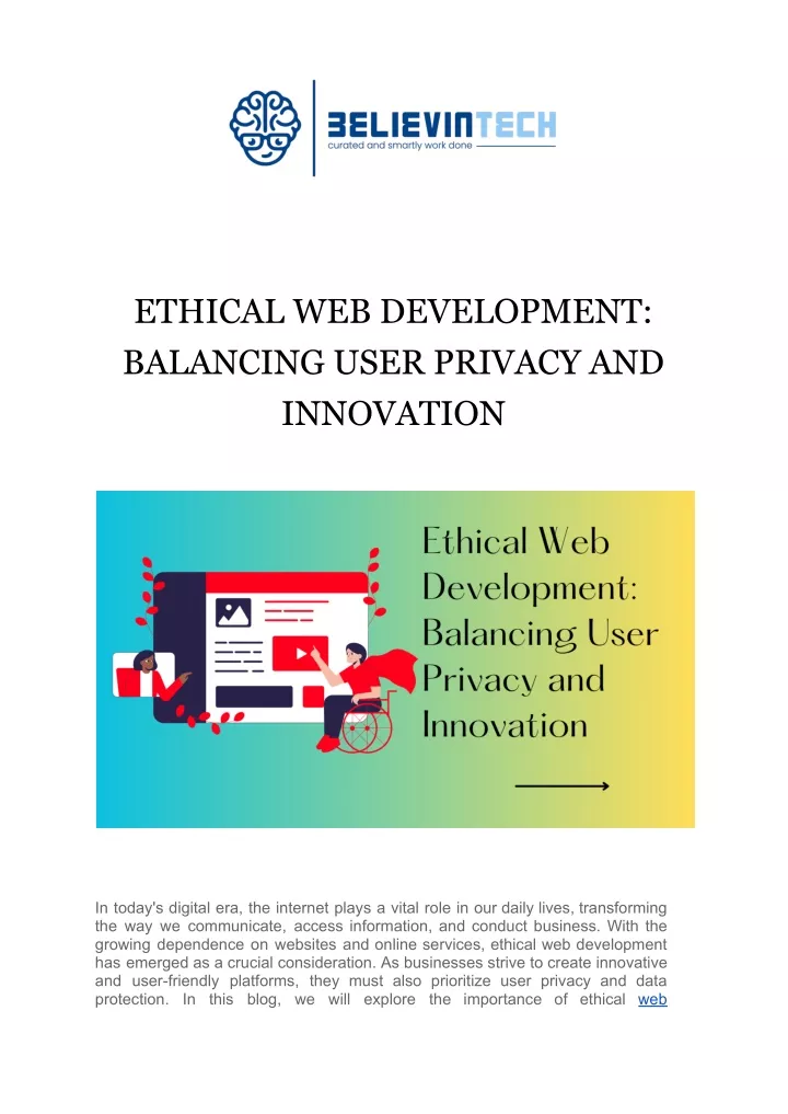ethical web development balancing user privacy