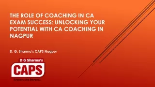 Unlocking Your Potential with CA Coaching in Nagpur