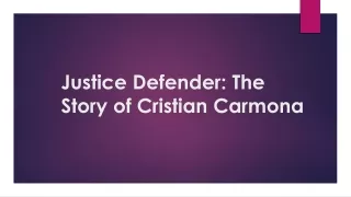 Cristian Carmona: A Legal Maverick in Brazil