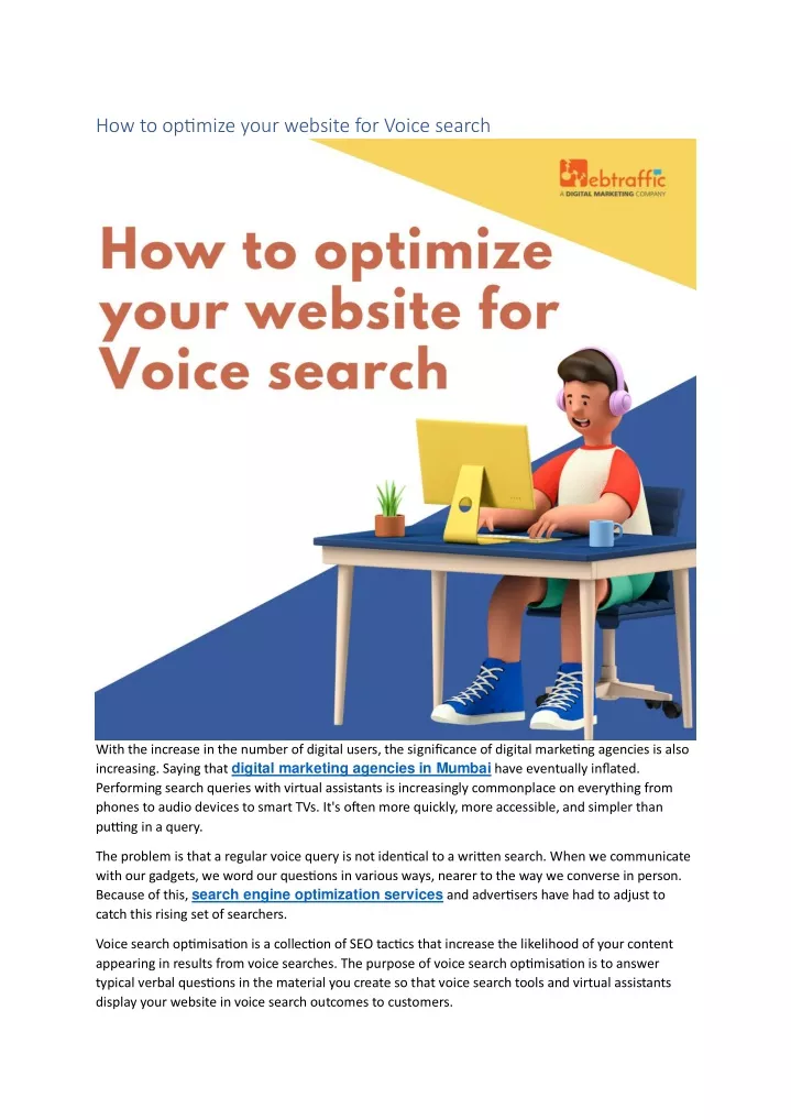 how to optimize your website for voice search