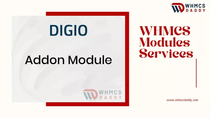 whmcs modules services