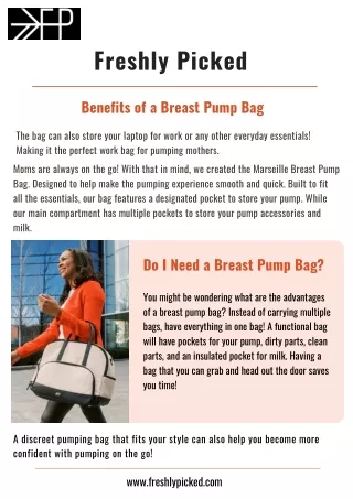 Benefits of a Breast Pump Bag