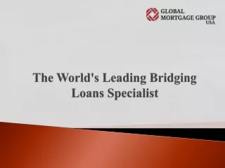 Global Mortgage Group - Leading Bridging Loans Specialist