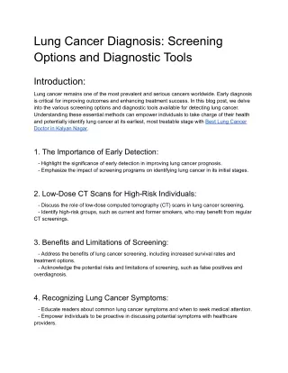 Lung Cancer Diagnosis_ Screening Options and Diagnostic Tools