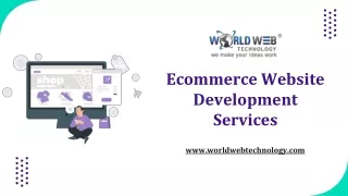 Ecommerce Website Development Services