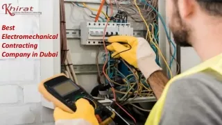 Electromechanical Contracting Company in Dubai
