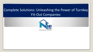 Complete Solutions: Unleashing the Power of Turnkey Fit-Out Companies