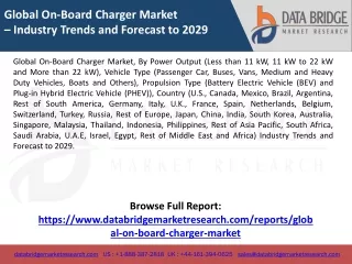 global on board charger market industry trends