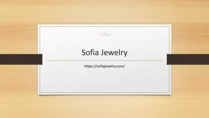 sofia jewelry