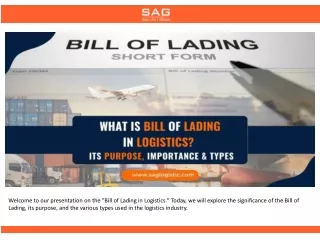 What Is Bill Of Lading In Logistics? Its Purpose, Importance & Types