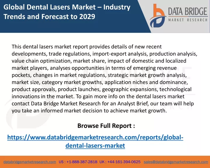 global dental lasers market industry trends