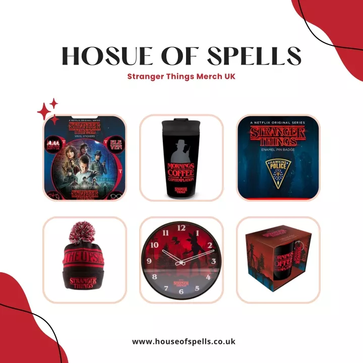 hosue of spells stranger things merch uk