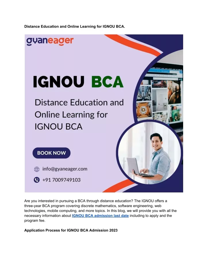 presentation on online education ignou