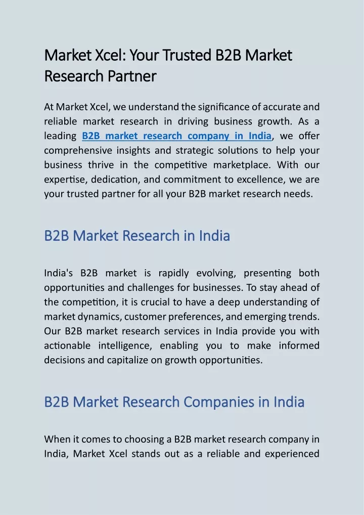 market xcel your trusted b2b market market xcel