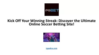 Kick Off Your Winning Streak Discover the Ultimate Online Soccer Betting Site!