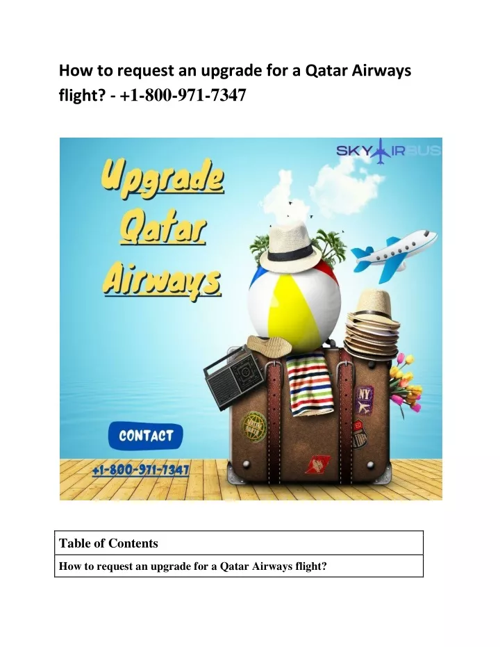 how to request an upgrade for a qatar airways