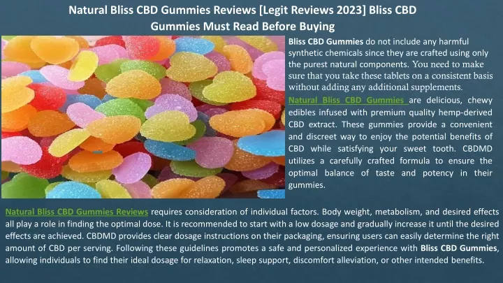 natural bliss cbd gummies reviews legit reviews