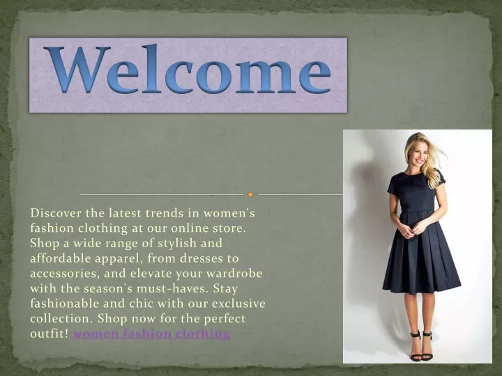 Women's Fashion Clothing - Shop Online Now