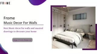 Best Music decor For walls to decorate your home | Frome