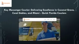Key Messenger Courier Florida - Quick Florida Couriers