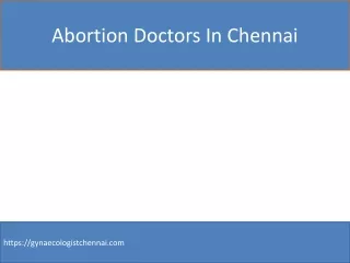 abortion doctors in chennai