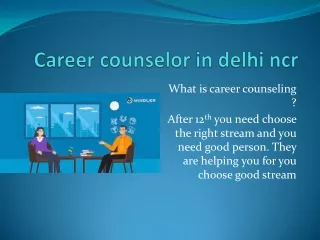 career counselor in delhi ncr