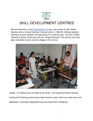 NGO Working for Women Empowerment through Skill Development - Sundesh