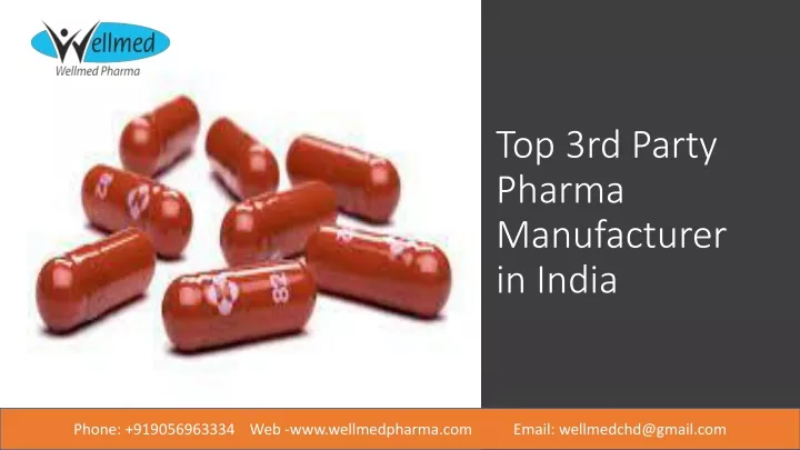 top 3rd party pharma manufacturer in india