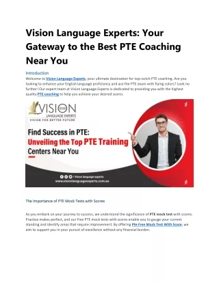 vision language experts your gateway to the best