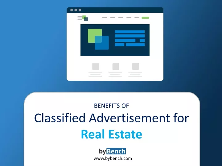 benefits of classified advertisement for real estate