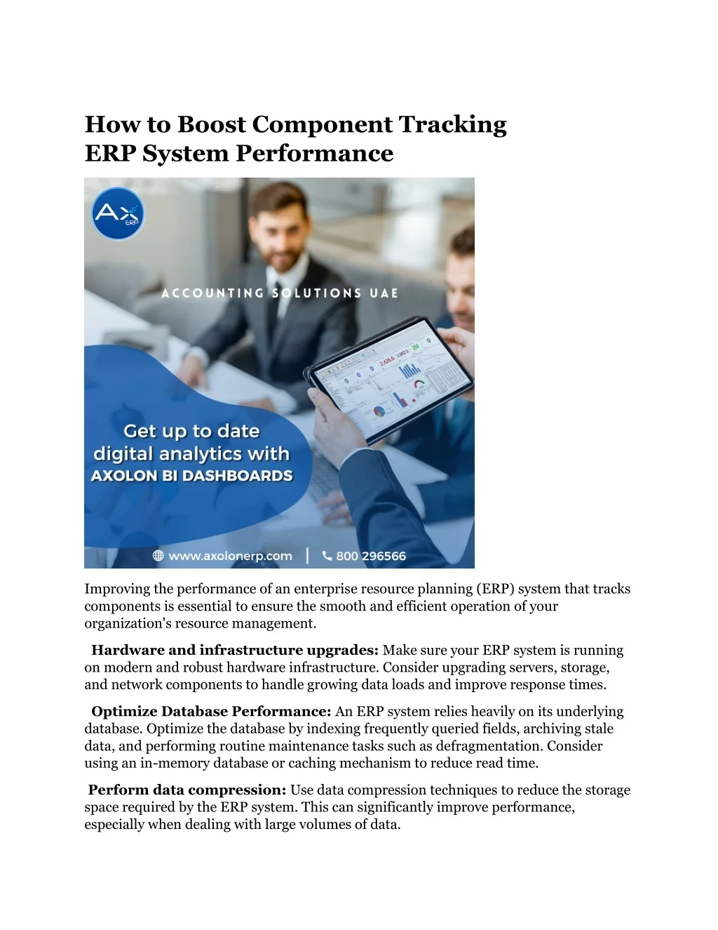 PPT - How to Boost Component Tracking ERP System Performance PowerPoint ...