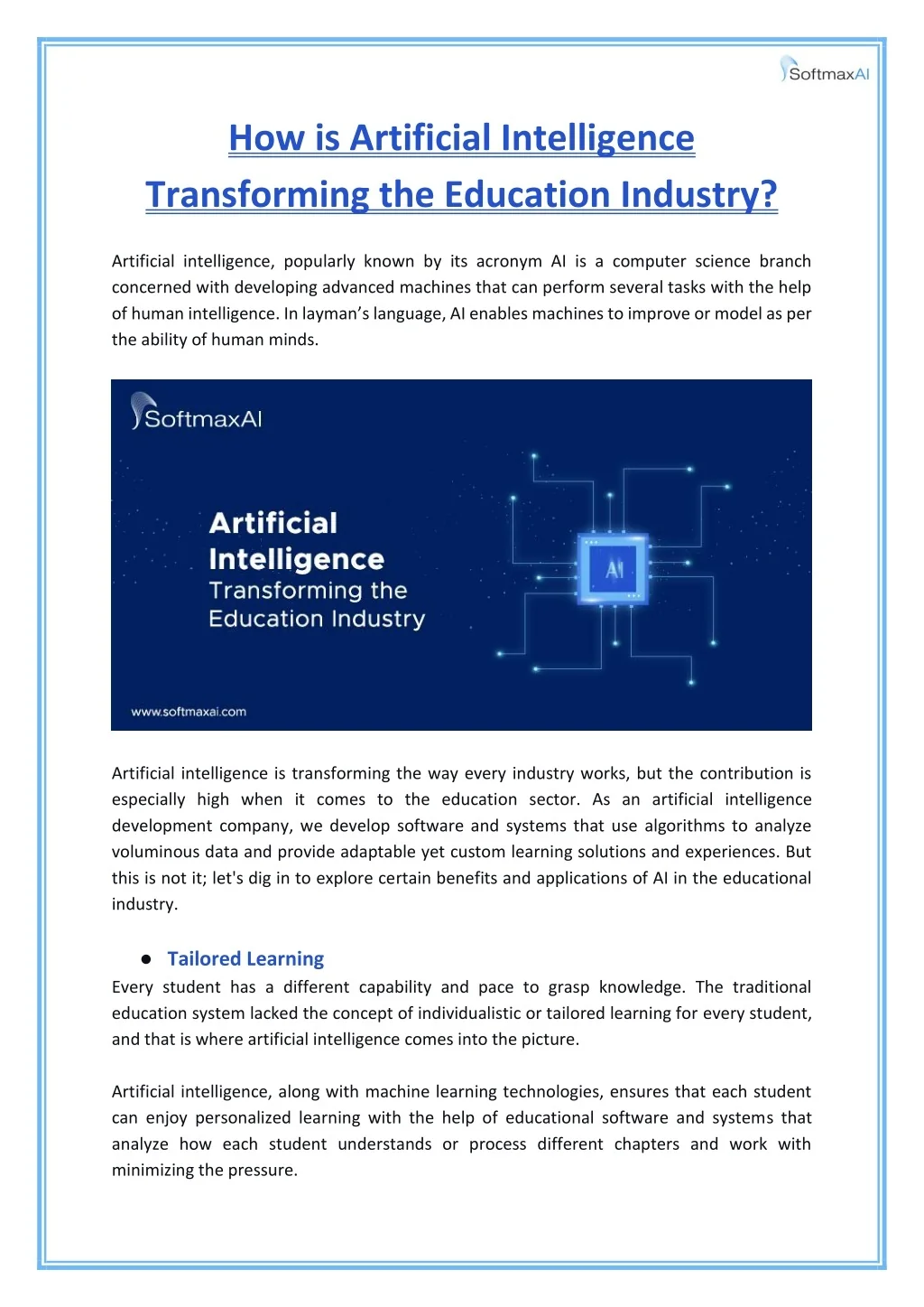 PPT - How is Artificial Intelligence Transforming the Education ...