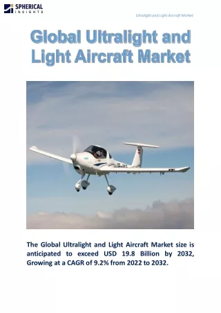 ultralight and light aircraft market