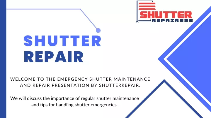 shutter repair