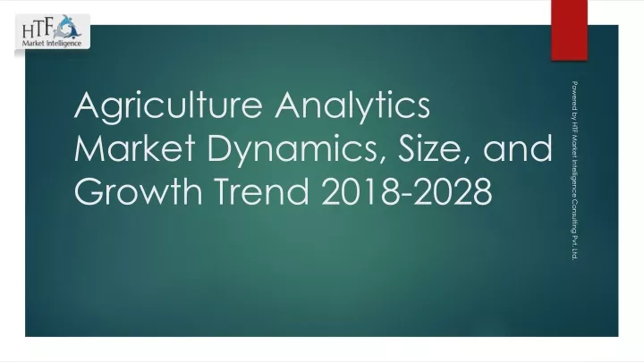 agriculture analytics market dynamics size and growth trend 2018 2028