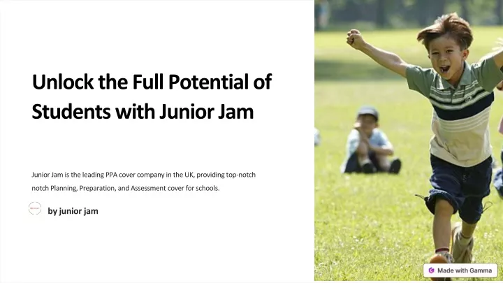 unlock the full potential of students with junior
