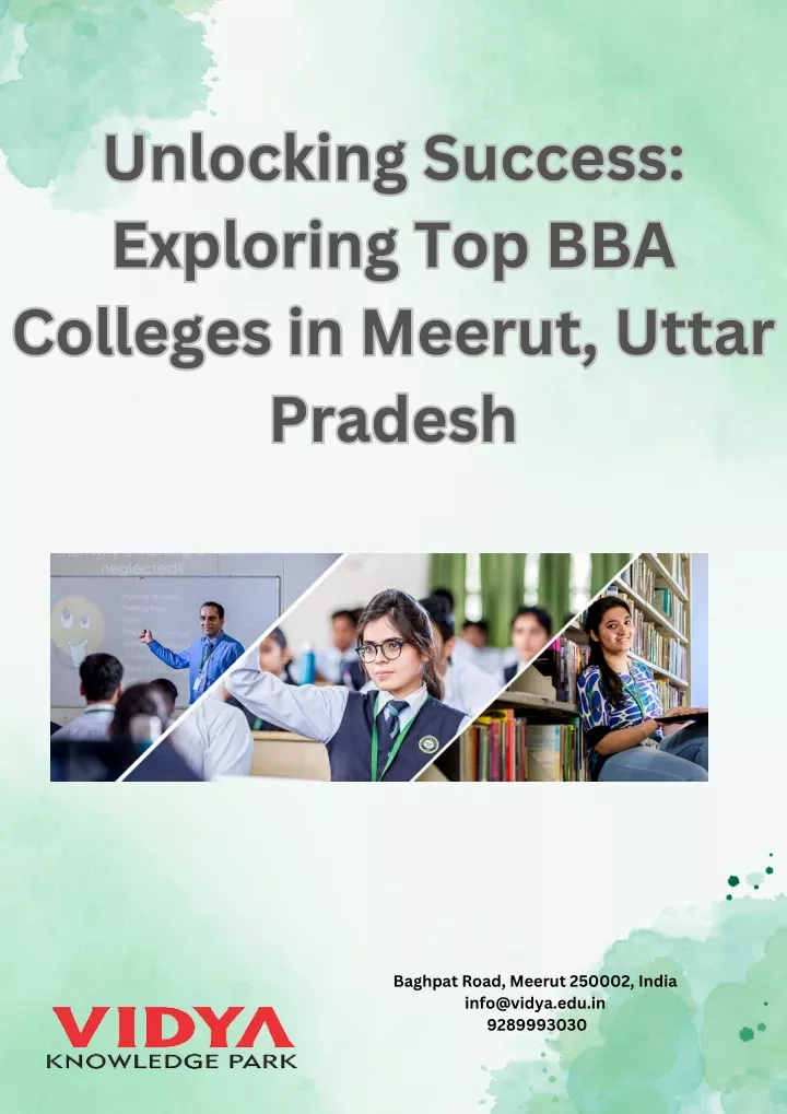 unlocking success exploring top bba colleges