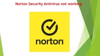 norton security antivirus not working