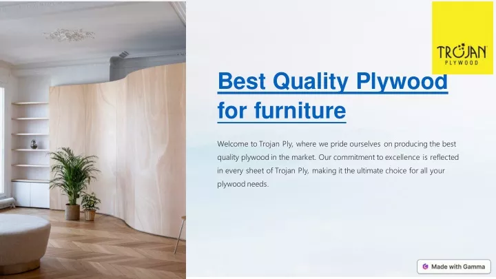 best quality plywood for furniture