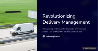 Revolutionizing-Delivery-Management