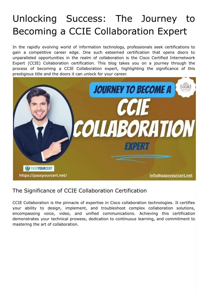 unlocking becoming a ccie collaboration expert