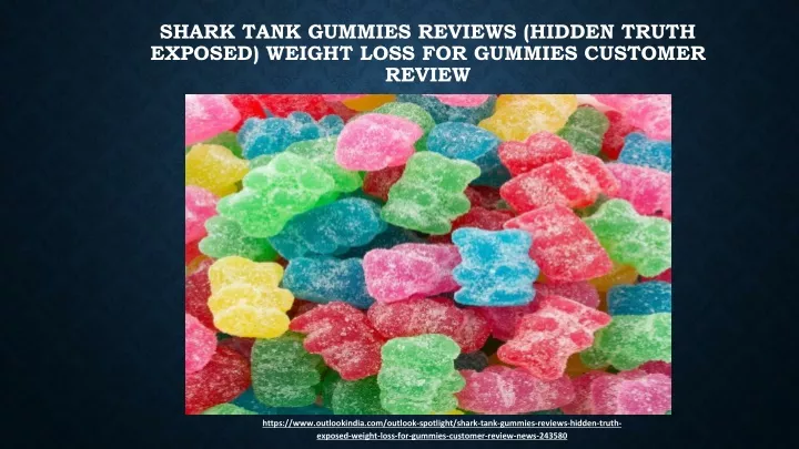 shark tank gummies reviews hidden truth exposed