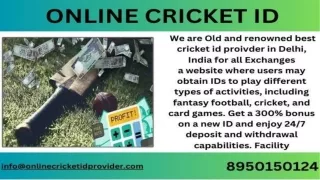 Best Cricket Id Provider In India