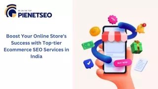 Boost Your Online Store's Success with Top-tier Ecommerce SEO Services in India